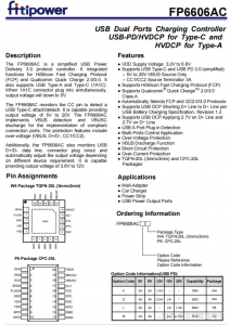 FP6606ACAW4天钰原装现货是高效、高频的同步DC-DC降压转换器