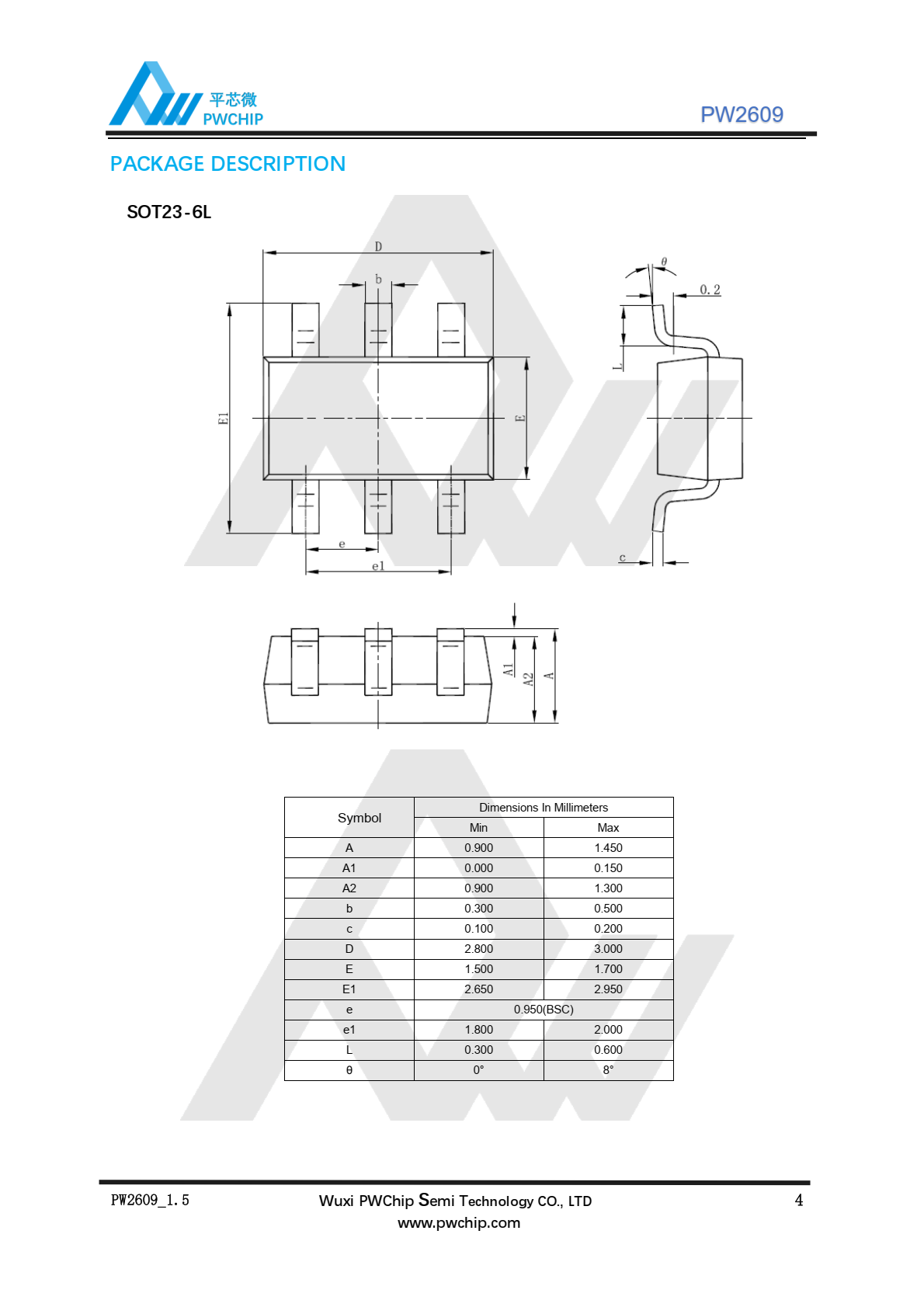 代理PW2609，高电压36V过电压保护器（OVP）
