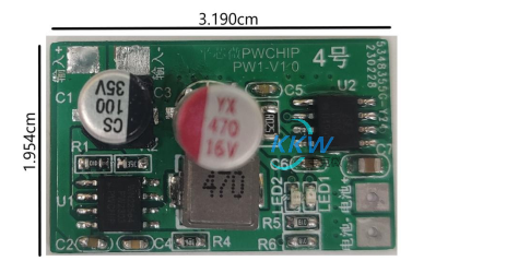 5V-24V输入单节锂电池1A充电管理板的4号电路板