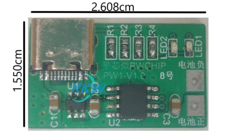 8号板是一款名为USB 输入带 6.1V 过压关闭， 40V 耐压保护， 单节锂电池 1A 充电管理板