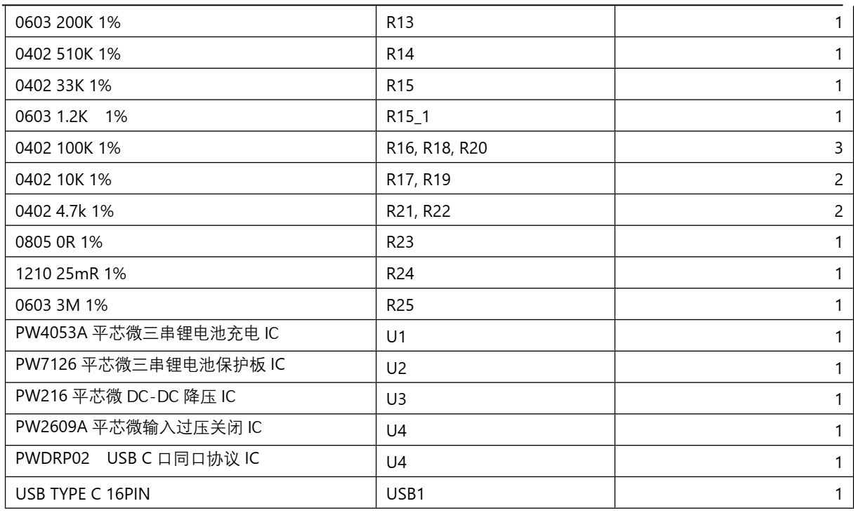 三节串联锂电池充放电板,5V2.4A 输入和输出同 USB C 口， 128号