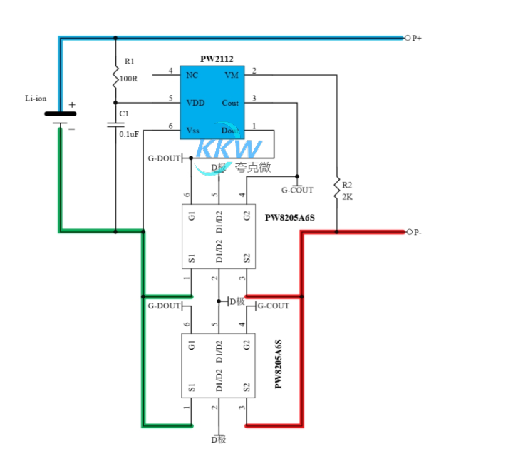 单节 3.2V 磷酸铁锂电池保护方案板， 4A 过流， 148号