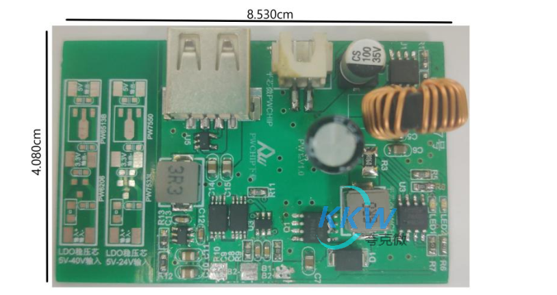 f_2add5e72bef773bb778ed24a34c6ac75.png 两节锂电池方案板,提供5V2.4A( 最大 3A) 的输出电流 107号